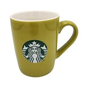 2021 Starbucks Classic Iconic Siren Logo Olive Lime Green Ceramic Coffee Tea Mug